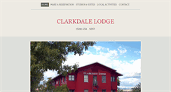 Desktop Screenshot of clarkdalelodge.com