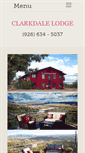 Mobile Screenshot of clarkdalelodge.com